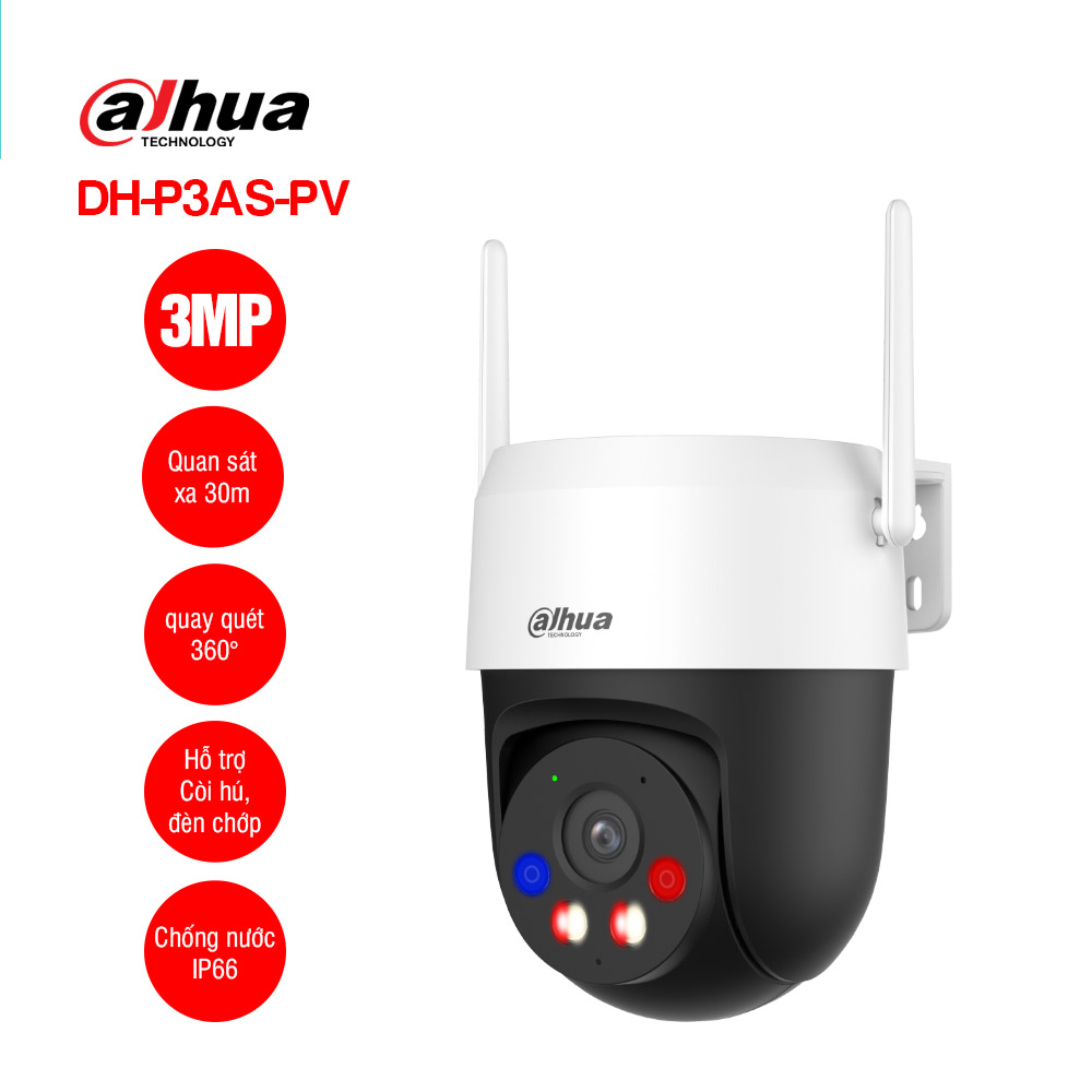 Camera IP Wifi 3.0MP DAHUA DH-P3AS-PV