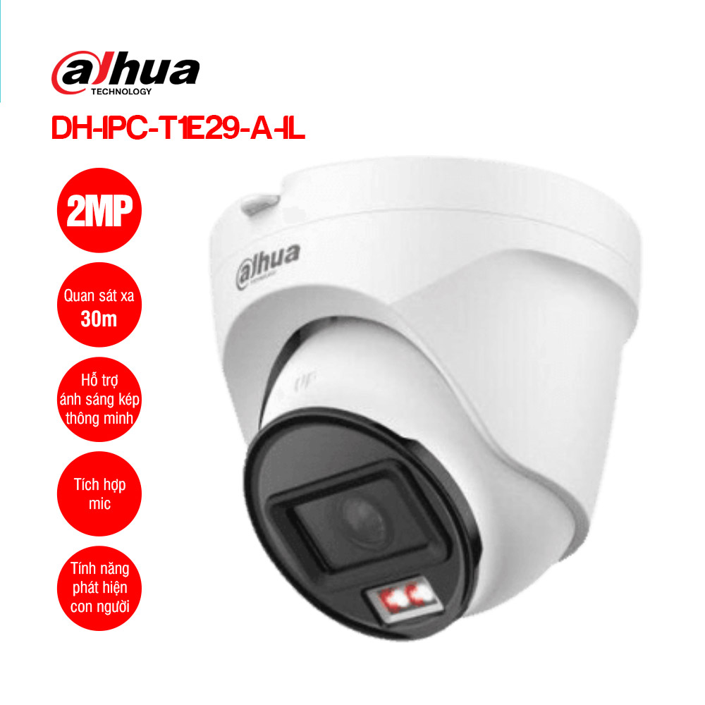 Camera IP 2.0MP DAHUA DH-IPC-T1E29-A-IL