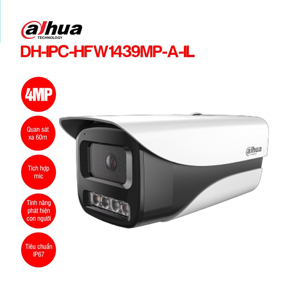 Camera IP 4.0MP DAHUA DH-IPC-HFW1439MP-A-IL