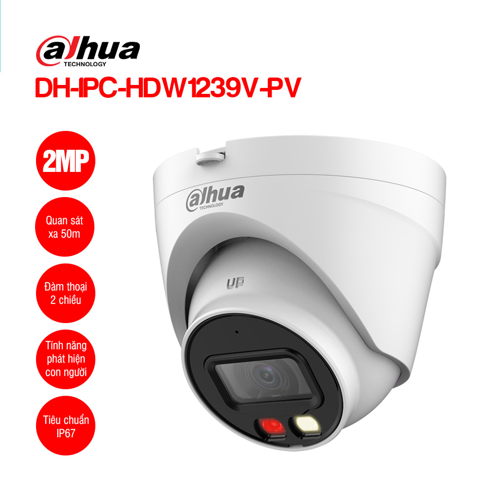Camera IP 2.0MP DAHUA DH-IPC-HDW1239V-PV