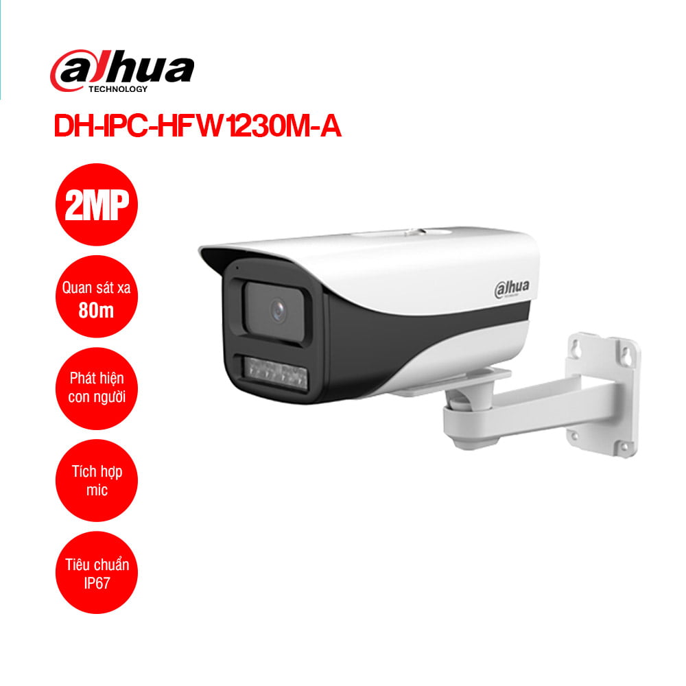 Camera IP 2.0MP DAHUA DH-IPC-HFW1230M-A