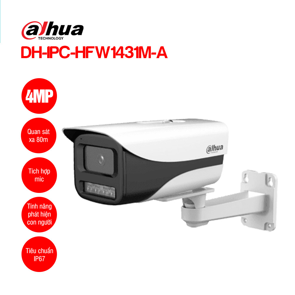 Camera IP 4.0MP DAHUA DH-IPC-HFW1431M-A