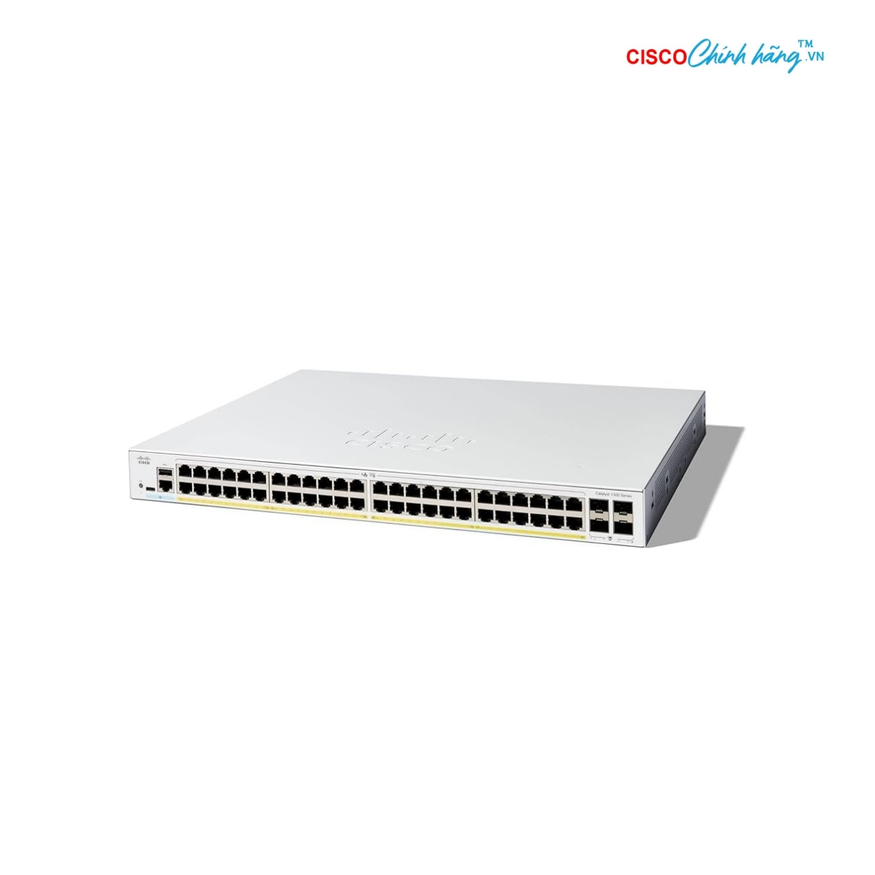 Switch Cisco C1300-48P-4G 48-Ports PoE+ 370W, 4 SFP Uplink