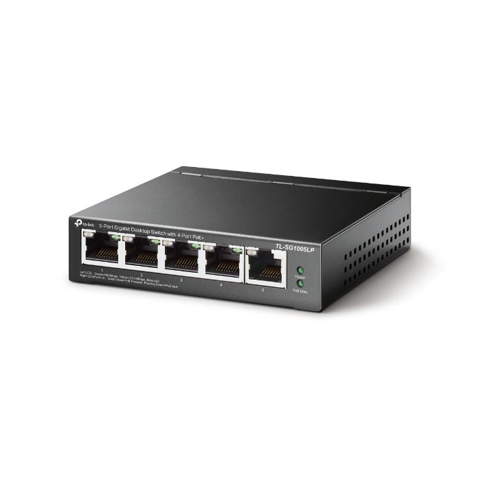 5-Port GE with 4-port PoE+ Switch TP-LINK TL-SG1005LP