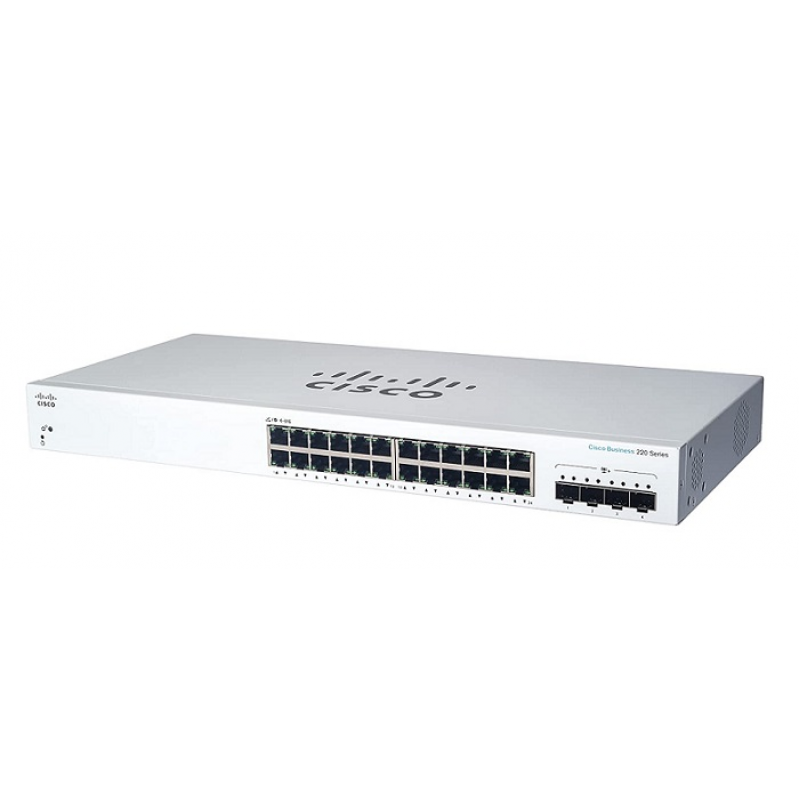CBS220-24T-4X-EU Switch Cisco 24 Ports 1GE, 4 Ports 10G SFP+ Uplink